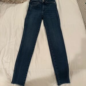 Free People Dark Blue Women's Skinny Jeans